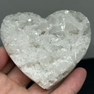 ■513 ハート　水晶　クラスター■