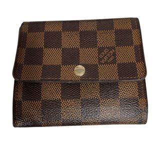 【中古品】LOUIS VUITTON ルイ・ヴィトン ダミエライン 財布 二つ折り財布 小銭入れ有 ウォレット ブラウン系 本体のみ M94066RK