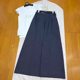 ルネ(René)の新品 ルネ ワイドパンツ 34 ネイビー(カジュアルパンツ)