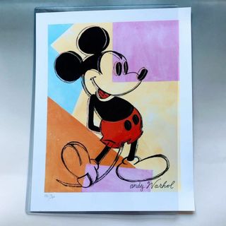 #3697 美品 アンディ ウォーホル リトグラフ ミッキーマウス 世界限定(絵画/タペストリー)
