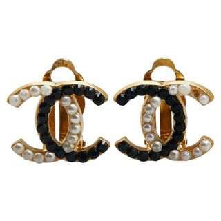 シャネル(CHANEL)のシャネル ココマーク ラインストーン イヤリング メッキ レディース CHANEL 【1-0205056】(イヤリング)