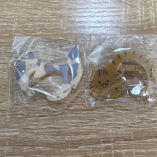 【2点セット】しっぽふりふり にゃんこカラビナ2