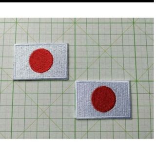 ２枚です■ 日本 国旗 ワッペン 小型 日の丸 白 オリンピック JAPAN