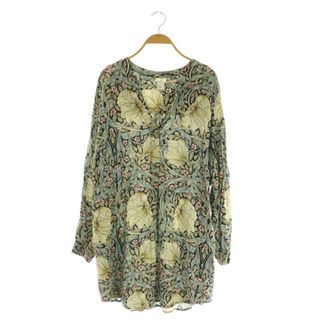 エイチアンドエム(H&M)のエイチ&エム H&M × ウィリアムモリス 総柄 シャツ チュニック 長袖(シャツ/ブラウス(長袖/七分))