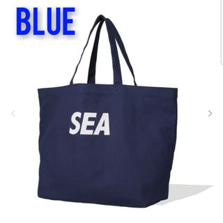 WIND AND SEA Canvas Big Tote Bag Blueカ