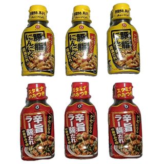 キッコーマン(キッコーマン)のキッコーマン焼き肉のタレ　豚脂にんにく醤油だれ・辛旨ラー醤だれ6本セット(調味料)