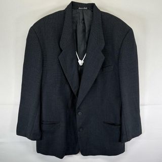 古着 ローレンラルフローレン LaurenRalphLauren テーラードジャケット スーツ ストライプ ブレザー ウール 濃紺 メンズ(その他)