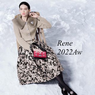 René - Rene♡ 2022年 イタリー製ジャガードスカート 
