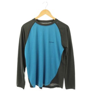 モンベル(mont bell)のモンベル Tシャツ ラグラン 長袖  青 チャコールグレー 1104718(Tシャツ/カットソー(七分/長袖))