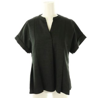 ユナイテッドアローズ(UNITED ARROWS)のユナイテッドアローズ プルオーバー ブラウス 半袖 フレンチスリーブ 黒(シャツ/ブラウス(半袖/袖なし))