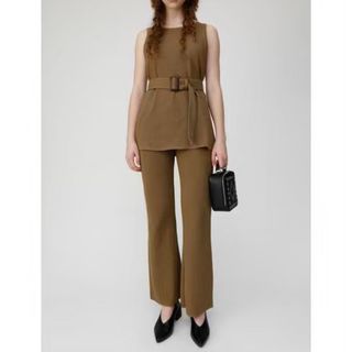 マウジー(moussy)のMOUSSY セットアップ ベージュ マウジー タンクトップ フレアパンツ(セット/コーデ)