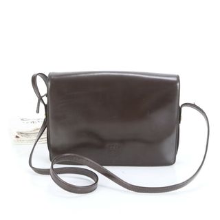 ロエベ(LOEWE)の美品 ロエベ アナグラム レザー ショルダーバッグ 斜め掛け ハンド トート 本革 ブラウン 茶色 ブランド レディース RUM CK24-7(ショルダーバッグ)