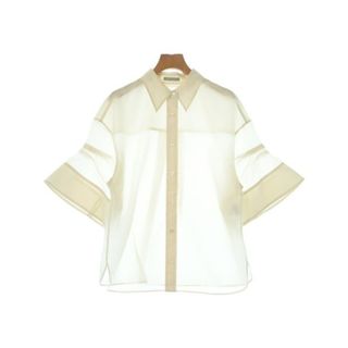 セオリーリュクス(Theory luxe)のtheory luxe セオリーリュクス カジュアルシャツ M ベージュ 【古着】【中古】【送料無料】(シャツ/ブラウス(長袖/七分))
