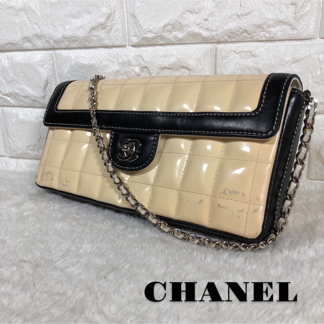 【特別なギフトに】シャネル希少CCロゴチェーンショルダーバッグ CHANEL - 【希少】シャネル チェーンショルダーバッグ チョコ