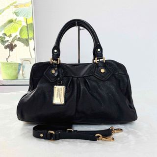 マークバイマークジェイコブス(MARC BY MARC JACOBS)の美品　MARC by MARC JACOBS CLASSIC Q バッグ　黒(ハンドバッグ)