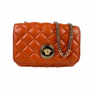 ヴェルサーチ(VERSACE)のヴェルサーチ VERSACE ショルダーバッグ レザー オレンジ レディース 送料無料【中古】 z6117(ショルダーバッグ)