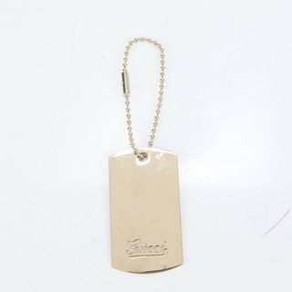 グッチ(GUCCI)の美品 グッチ ドッグタグ プレート バッグ チャーム ストラップ キーホルダー ゴールド アクセサリー レディース RRE CK27-9(チャーム)