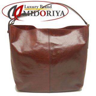 HIROFU ヒロフ セミショルダー ショルダーバッグ レザー ボルドー/252961【中古】(ショルダーバッグ)