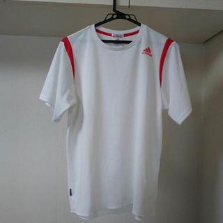 adidas クライマライト Tシャツ ホワイト/レッド