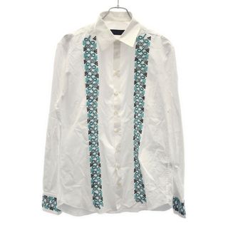 エトロ(ETRO)のETRO エトロ 11SS エンブロイダリーデザイン シャツ  ホワイト L(シャツ)
