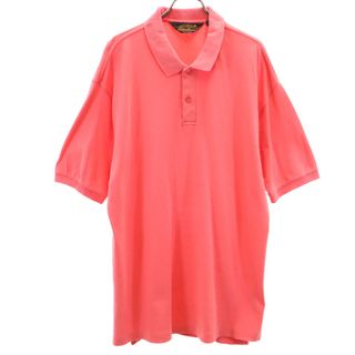 エディーバウアー(Eddie Bauer)の古着 Eddie Bauer エディーバウアー 90s オールド 黒タグ 半袖 ポロシャツ M ピンク メンズ(ポロシャツ)