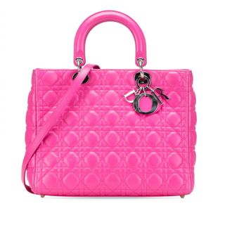 ディオール(Dior)のディオール レディディオール カナージュ ショルダーバッグ ハンドバッグ 2WAY レザー レディース Dior 【230-19497】(ショルダーバッグ)