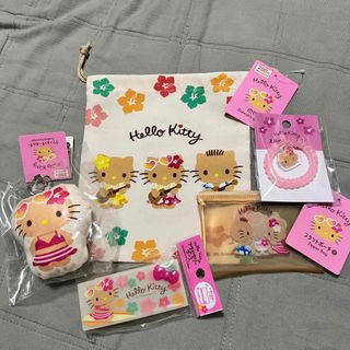 日焼けキティ　ハローキティ　セリア　ダイソー　キャンドゥ　グッズセット(キャラクターグッズ)