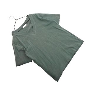 ユナイテッドアローズ(UNITED ARROWS)のBEAUTY & YOUTH ビューティ&ユース ユナイテッドアローズ ヘンプ混 Vネック Tシャツ グリーングレー ■◆ レディース(Tシャツ(半袖/袖なし))