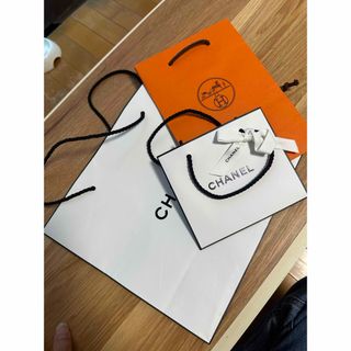 シャネル(CHANEL)の【CHANEL】【HERMES】シャネル　エルメス　ショッパー　ブランド紙袋3枚(ショップ袋)