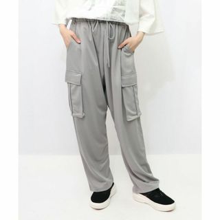 スカラー(ScoLar)のScoLarParit352132くいしんぼうバーガー柄リラックスサルエルパンツ(サルエルパンツ)