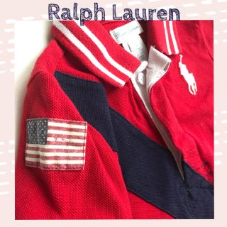 ラルフローレン(Ralph Lauren)のused ラルフローレン ビッグポニー ショートオール 半袖ロンパース(ロンパース)