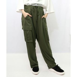 スカラー(ScoLar)のScoLarParit352132くいしんぼうバーガー柄リラックスサルエルパンツ(サルエルパンツ)