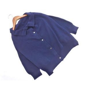 ユナイテッドアローズ(UNITED ARROWS)のgreen label relaxing グリーンレーベルリラクシング ユナイテッドアローズ ドルマン ニット カーディガン 紺 ■◇ レディース(カーディガン)