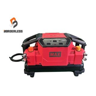 ☆中古品☆MAX マックス 常圧/高圧 エアコンプレッサー AK-HL1310E 赤/レッド 100V 11L AIモード Bluetooth エアーコンプレッサー 112427(工具)