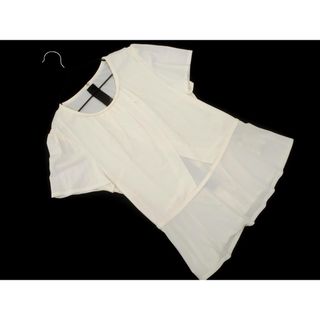 バーバリー(BURBERRY)の新品 BURBERRY バーバリー LONDON 裾フレア プルオーバー カットソー size1/白 ■◆ レディース(カットソー(半袖/袖なし))