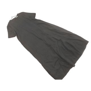 ニジュウサンク(23区)の23区 リネン100% ワンピース size36/黒 ■◆ レディース(ロングワンピース/マキシワンピース)