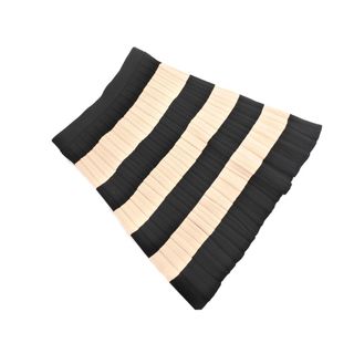 トゥービーシック(TO BE CHIC)のTO BE CHIC トゥービーシック ボーダー ニット スカート size46/黒 ■■ レディース(ひざ丈スカート)