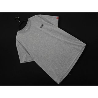 ザノースフェイス(THE NORTH FACE)のTHE NORTH FACE ザノースフェイス ロゴ プリント カットソー Tシャツ sizeS/グレー ■◆ メンズ(Tシャツ/カットソー(半袖/袖なし))