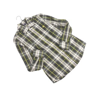 バーバリー(BURBERRY)のBURBERRY バーバリー チェック シャツ size42/緑ｘ黄 ■◇ メンズ(シャツ)