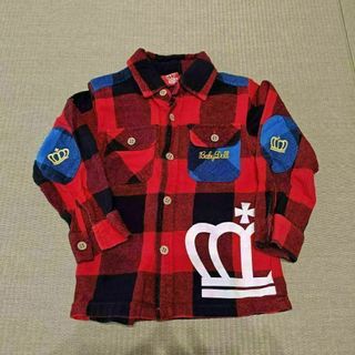 BABYDOLL　ベビードール　チェックシャツ　赤　100cm