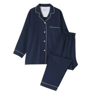 ムジルシリョウヒン(MUJI (無印良品))の無印良品　二重ガーゼ長袖パジャマ　レディースＬサイズ(パジャマ)