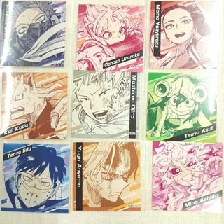 僕のヒーローアカデミア　ヒロアカ　原画展　ステッカー　シール　9点セット(その他)