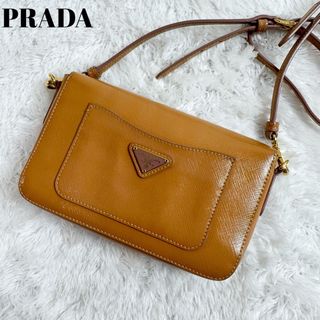プラダ(PRADA)のPRADA  ショルダーバッグ 三角ロゴ ターンロック サフィアーノレザー (ショルダーバッグ)