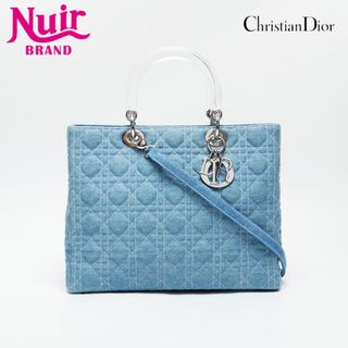 クリスチャンディオール(Christian Dior)のディオール Dior ラージ レディーディオール 2way デニム トートバッグ(トートバッグ)