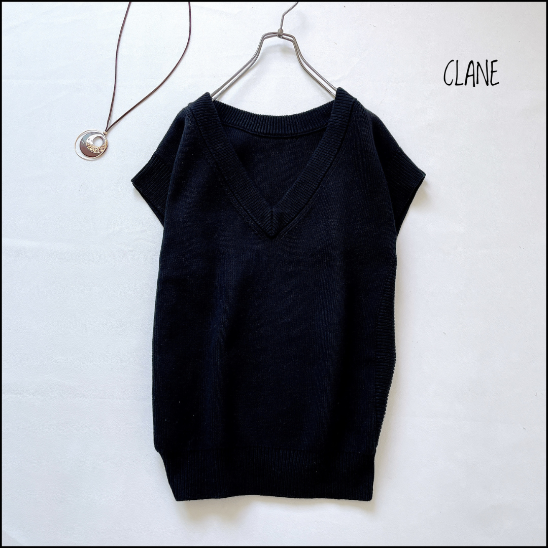 CLANE - 【美品】CLANE レイヤードが楽しくなる！着心地まで◎な可愛いベスト