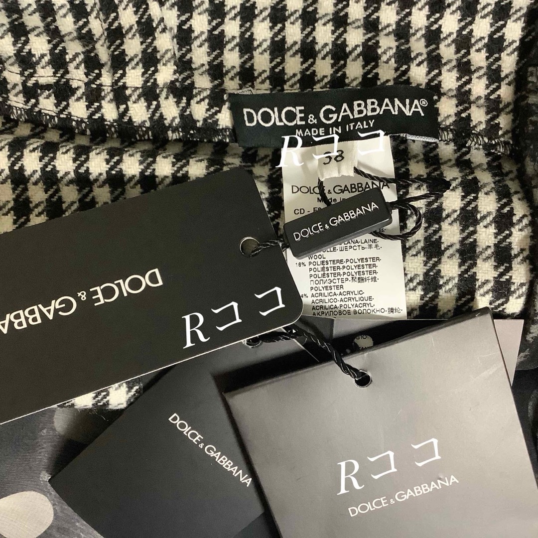 【SALE】DOLCE&GABBANA ロゴ シルクドレスベルテッドワンピース DOLCE&GABBANA - 【 新品 】DOLCE&GABBANA ☆ タグ付き・装飾