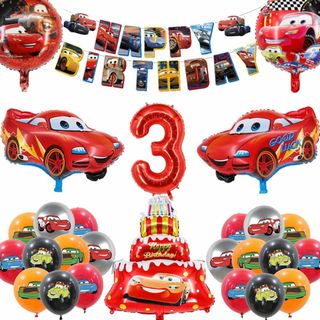 【特価商品】誕生日 飾り付け スーパー風船 カーズ アニメセット 誕生日 飾り付