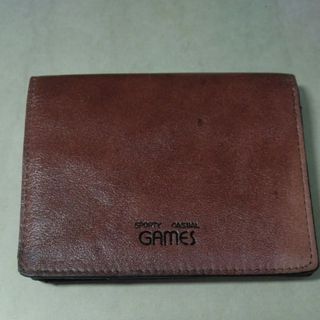 GAMES ゲームズ メンズ ２つ折り財布 ブラウン(折り財布)