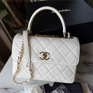 CHANEL - CHANEL ココマーク マトラッセ トップハンドル ラムスキン A92236