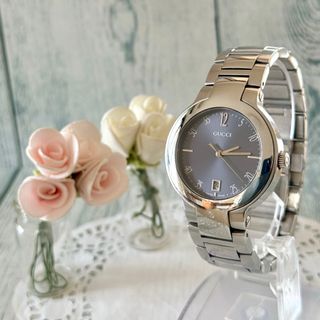 グッチ(GUCCI)の【希少】GUCCI グッチ 腕時計 8900M メンズ ブラック シルバー(腕時計(アナログ))